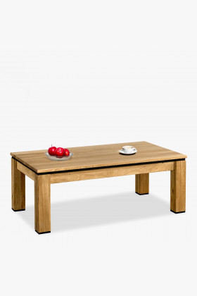 Eiche Couchtisch rechteckig 120x70 cm geölt naturholz